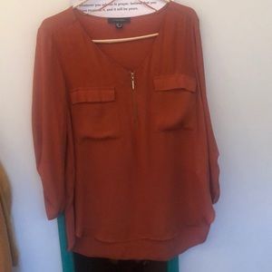 Burnt Orange Blouse